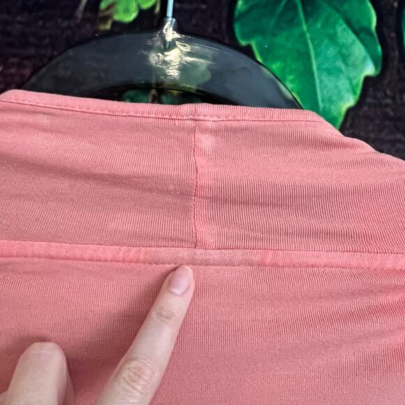 J Jill Wearever Open Front Long Cardigan Large Sweater Rayon Blend Apricot Peach - Picture 6 of 6